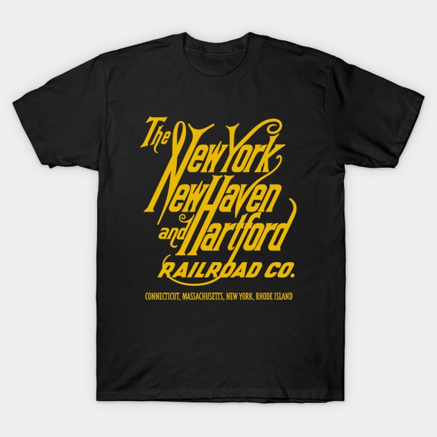 New York, New Haven and Hartford Railroad T-Shirt by BUNNY ROBBER GRPC